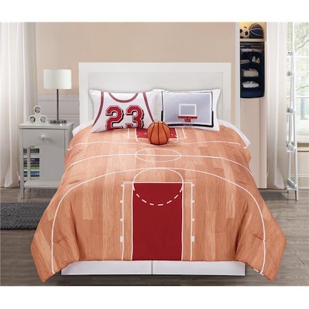 Riverbrook Home 75447 B-Ball Full Comforter Set - 4 Piece